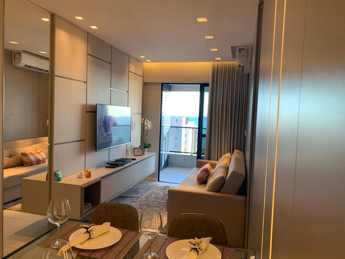 Luxo 1406 - Quarto E Sala Com Varanda Frente Mar Ponta Verde Maceió Zewnętrze zdjęcie