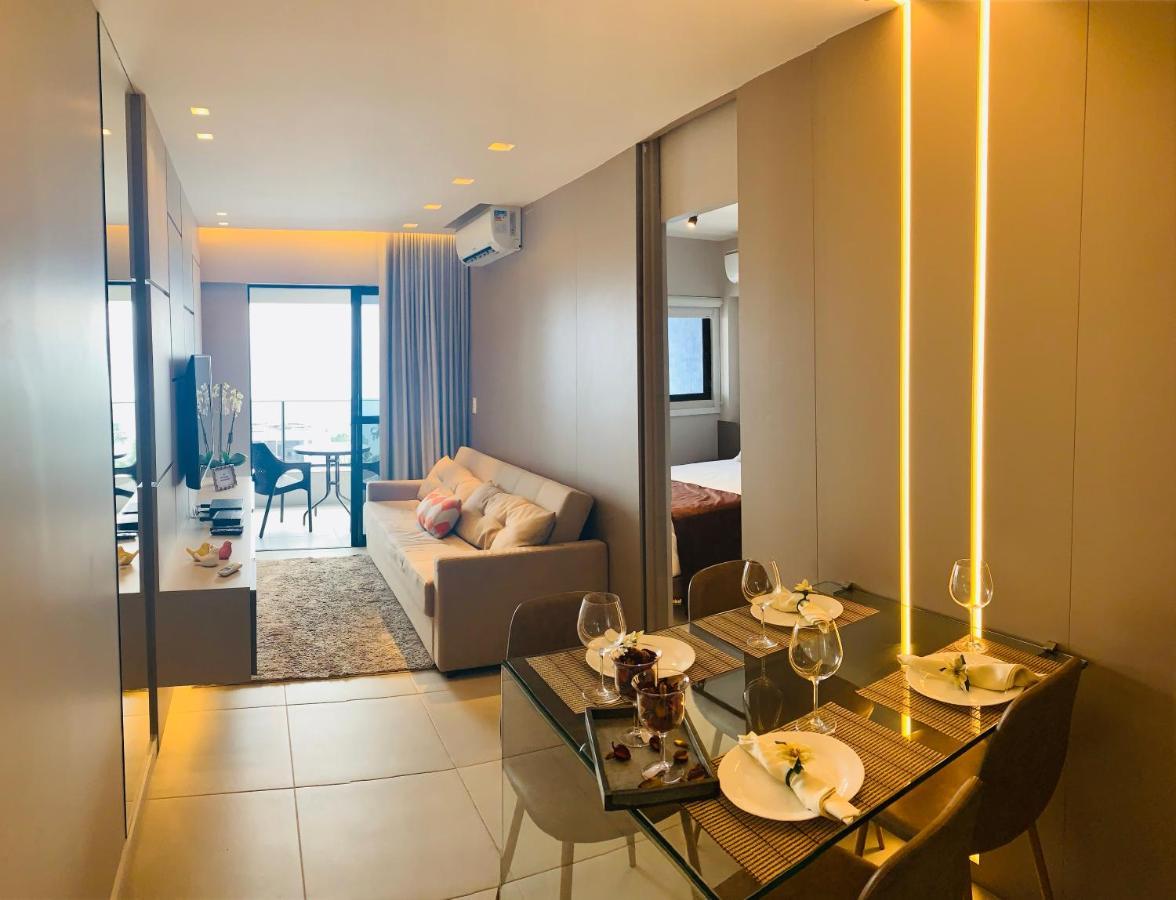 Luxo 1406 - Quarto E Sala Com Varanda Frente Mar Ponta Verde Maceió Zewnętrze zdjęcie