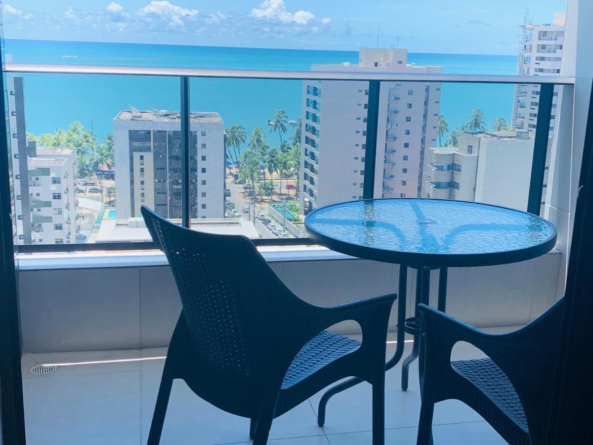 Luxo 1406 - Quarto E Sala Com Varanda Frente Mar Ponta Verde Maceió Zewnętrze zdjęcie